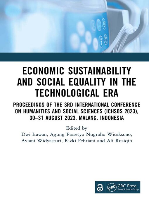 Title details for Economic Sustainability and Social Equality in the Technological Era by Dwi Irawan - Wait list